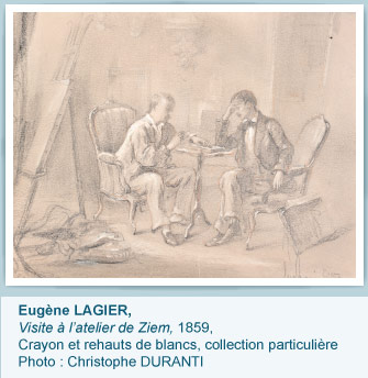 Visite à l'atelier de Ziem par Eugène LAGIER